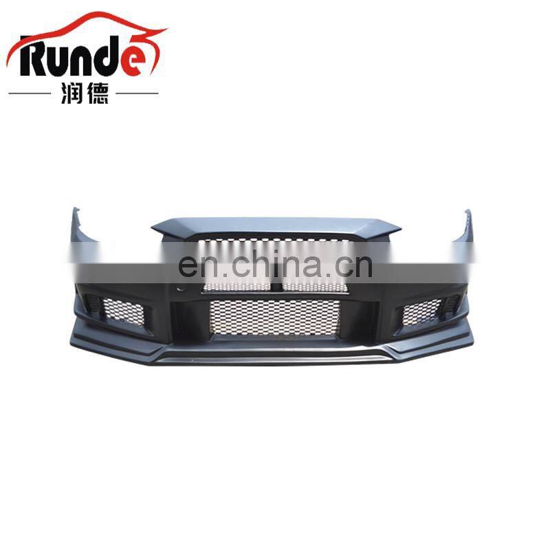 Runde ABS Material Car Front Bumper Modified GTR VARIT II And VARIT III Suitable For 2009-Now Mitsubishi Lancer-EX front bumper