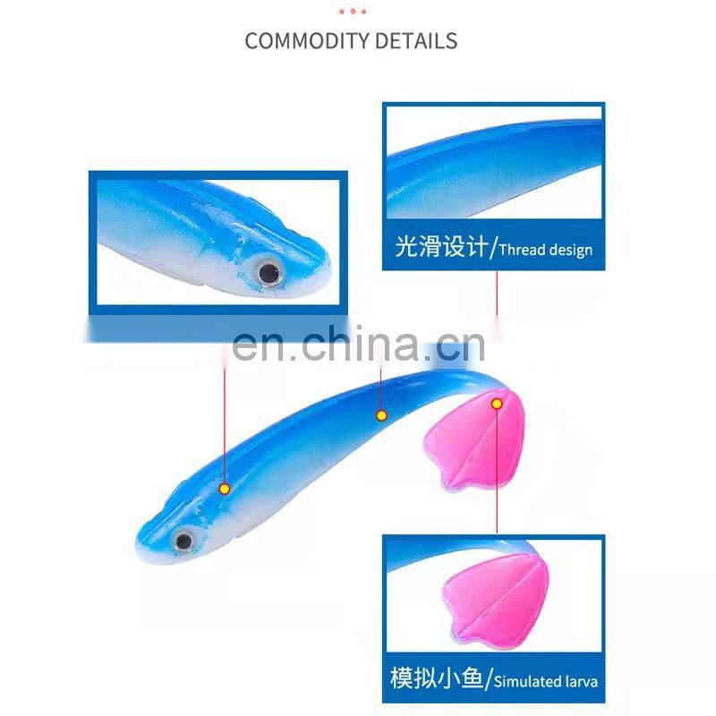 Byloo 2022 New 14 Colors Burst Larva Soft Bait 5.5cm / 7.5cm / 10cm Larva Rubber Fishing Lure With Cheapest Price