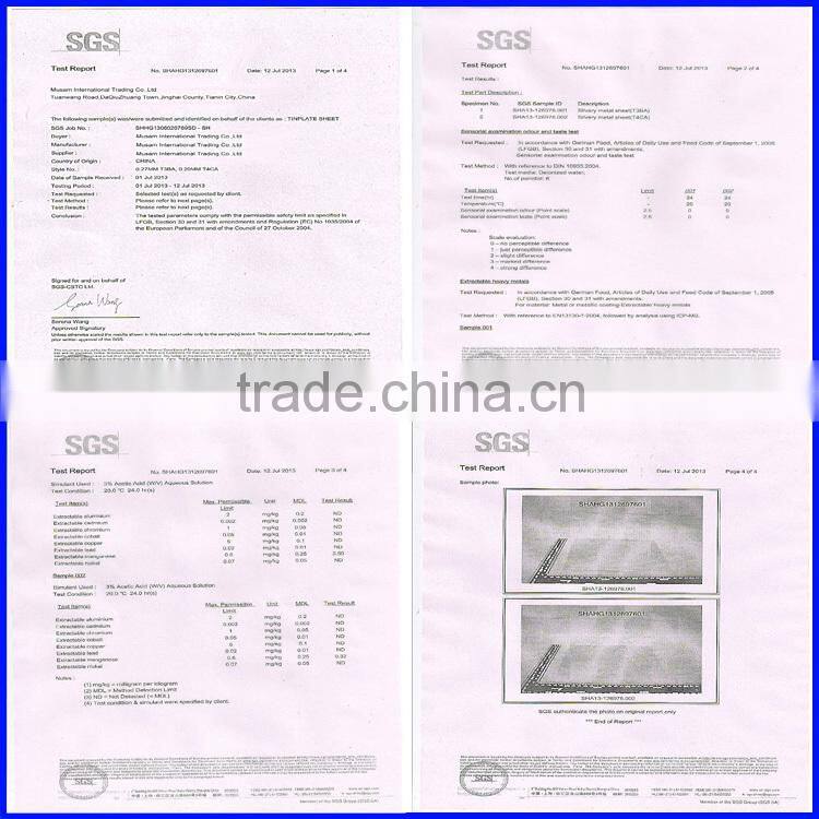 Tinplate for making packaging/electrolytic tinplate sheet