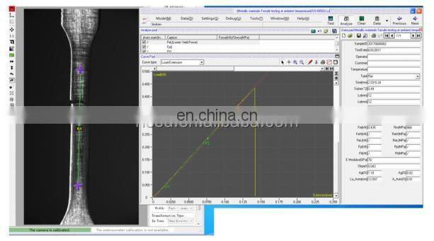 TEST MACHINE Video Extensometer
