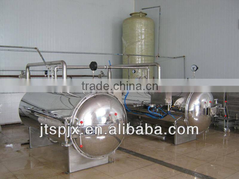 stainless steel two parallel connection pot hot water immersion autoclave temperature pressure
