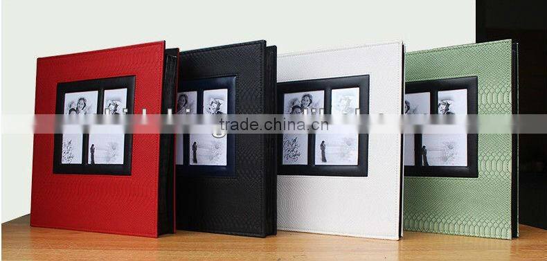 Leather photo album 4D 200 sheet 6 inch photo album