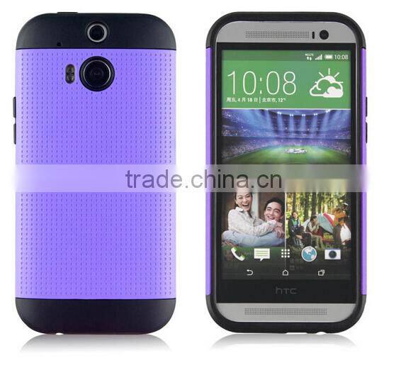 2015 China Factory Newest Tough Slim Armor Case Shockproof for HTC M8 case Cover back case
