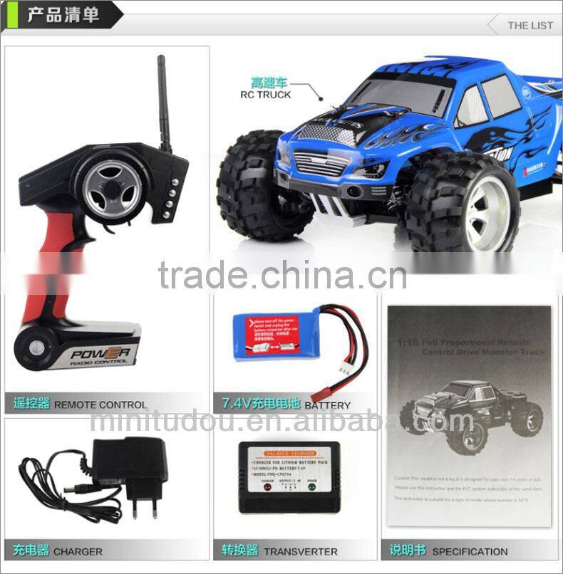 WL Toys A979 1:18 Whole Proportional RC 4WD Truck 2.4G RC Electric Car with Shock System Top Speed 50KM/H
