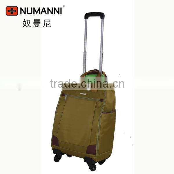 high quality fashion waterproof light lady's travel trolley laptop bag