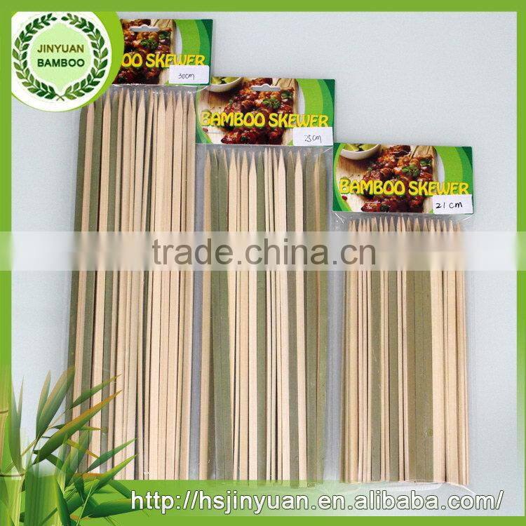 New product high quality flat shape disposable bamboo kebab skewer
