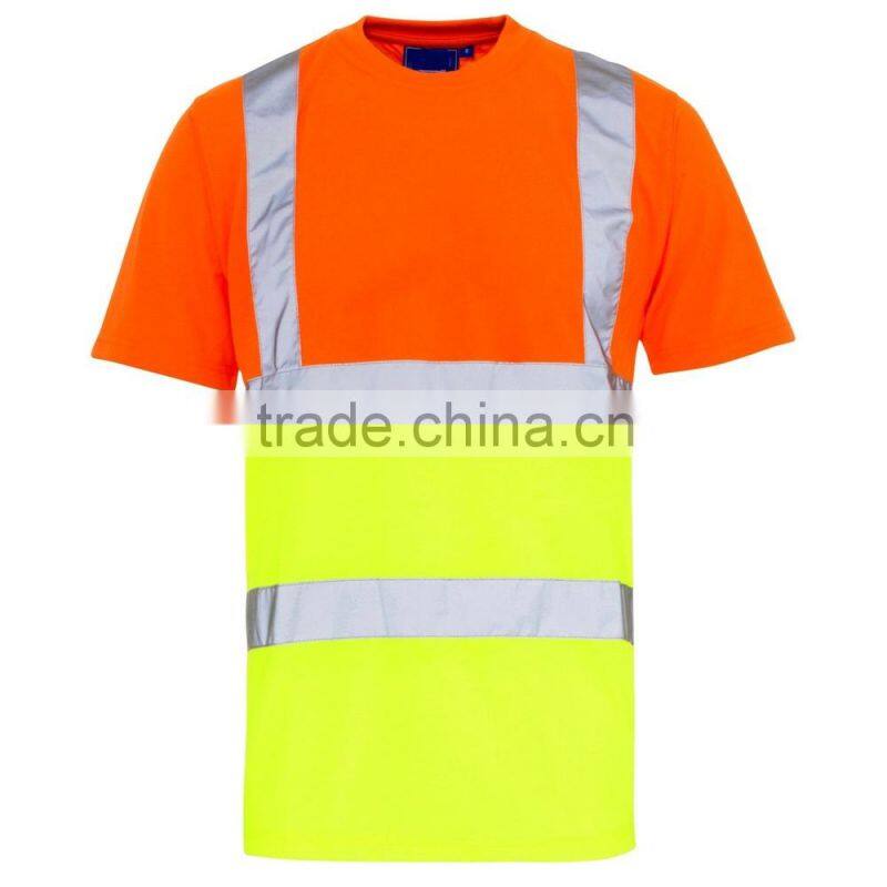 Two tone high visibility polo shirt