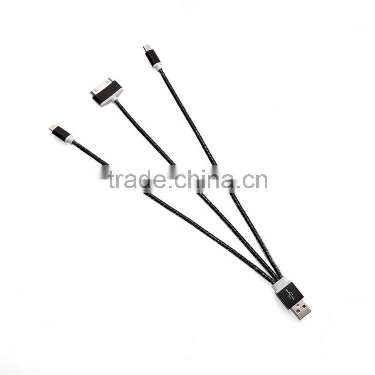 New products 2016 innnovative product 1 in 3 usb data cable wholesale china suppliers usb cable