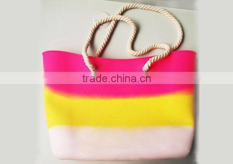 2016 Silicone promotional beach bags/foldable beach bag
