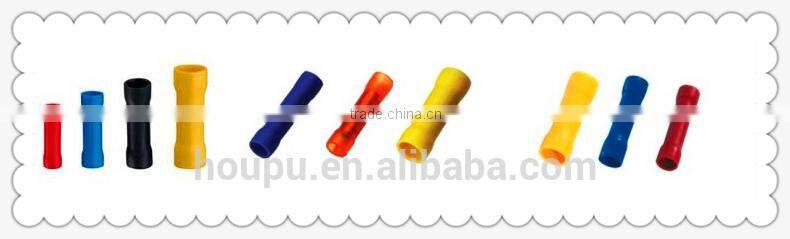 High quality BV/PVT purple copper electrical splice connector, insulated butt splice connectors