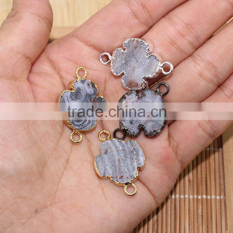 JF8597 Wholesale crystal pave freeform faceted blue labradorite beads