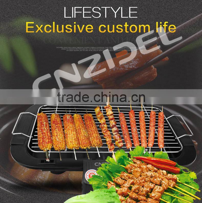 Portable BBQ grill pan with designed logo from clients Cnzidel