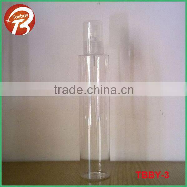 50ml boston round PET plastic bottle with pump dispenser for skin care ,olive oil TBBY-B009