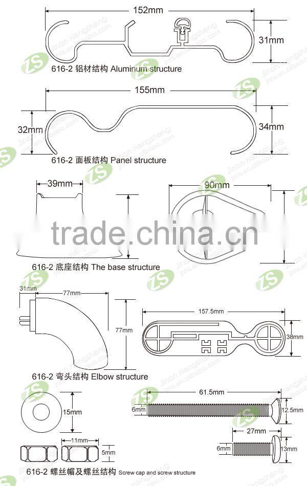 Fashion Designed Plastic Handrail