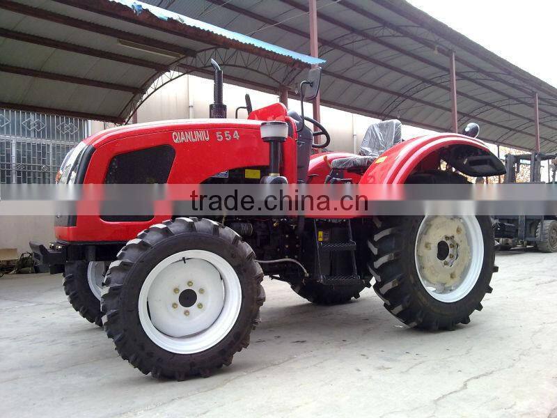 tray-style arrester QLN 55hp 4wd farm wheeled traktor(farm implements are available)