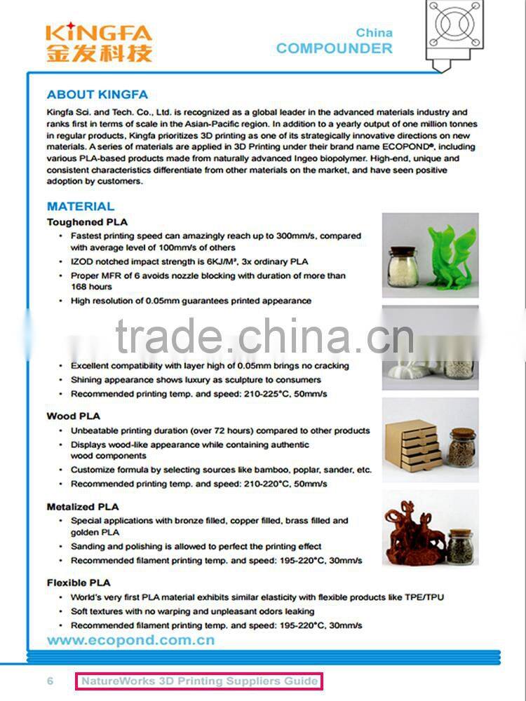 USA material 3d filament pla 1.75/3mm for 3d printer Makerbot/ UP/ Leapfrog/ Afinia/ RepRap/ Ultimaker/ Mendel