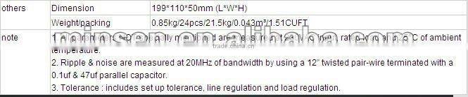 T-120D Triple output switch power supply 120w