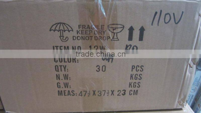 12W and round Recessed LED panel light