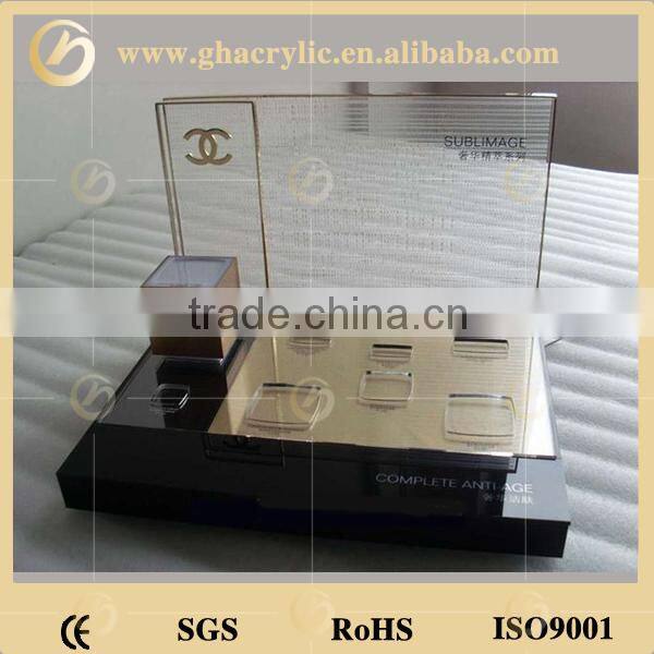 high quality Factory direct sale acrylic cosmetic display rack, acrylic makeup organizer, acrylic display rack