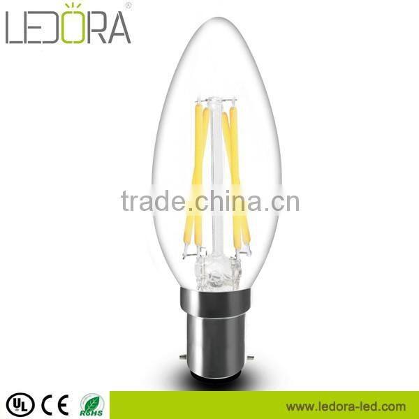 230V Sapphire Substrate 4W Dimmable Filament B15 led bulb, LED Candle Bulb B15