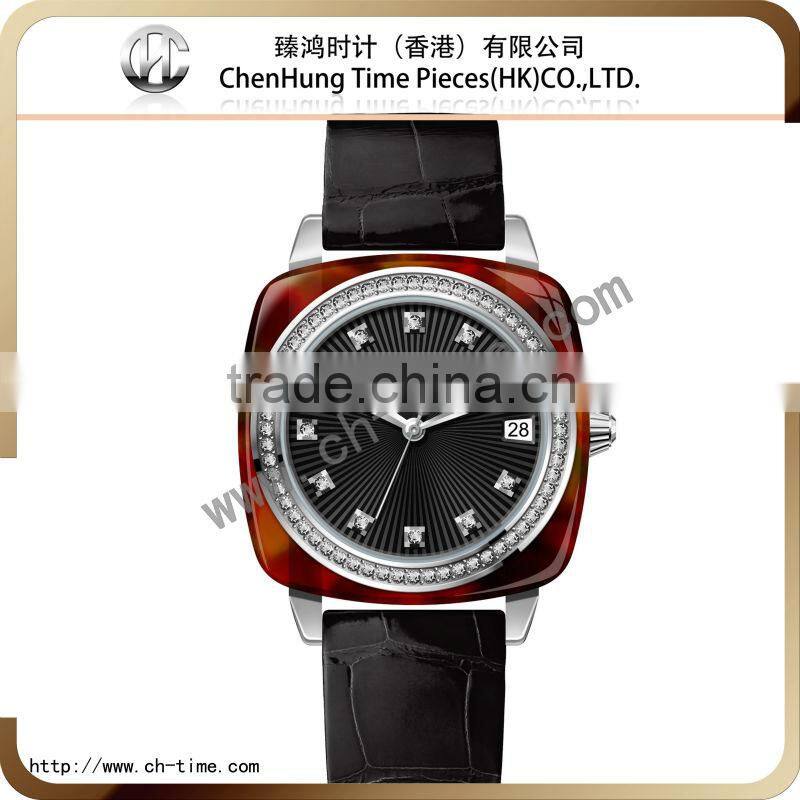 Swiss women color strap ladies vintage bangle custom wrist watches wholesale