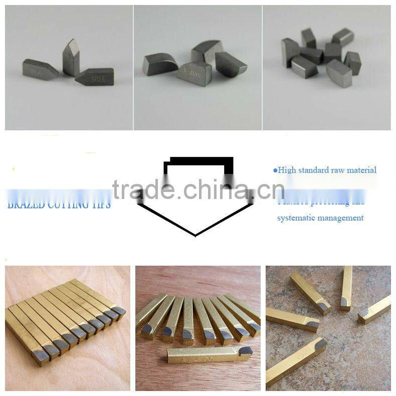 customizable tungsten carbide brazed tips
