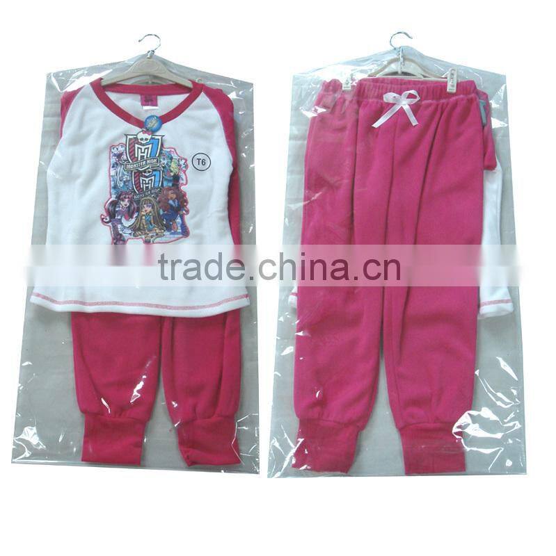 girls long sleeve cotton pajamas kids sleeping wear children Monster high pajamas