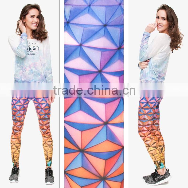 factory 3d digital full print colorful school girls pictures sexy pantyhose leggings