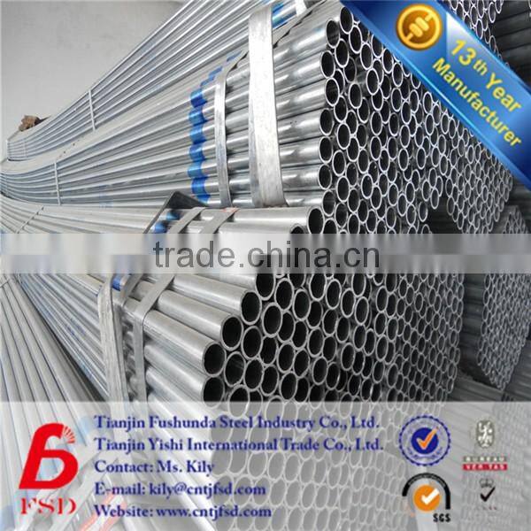 Sch40 ASTM A53-2007 Galvanized Pipe from Pipe factory