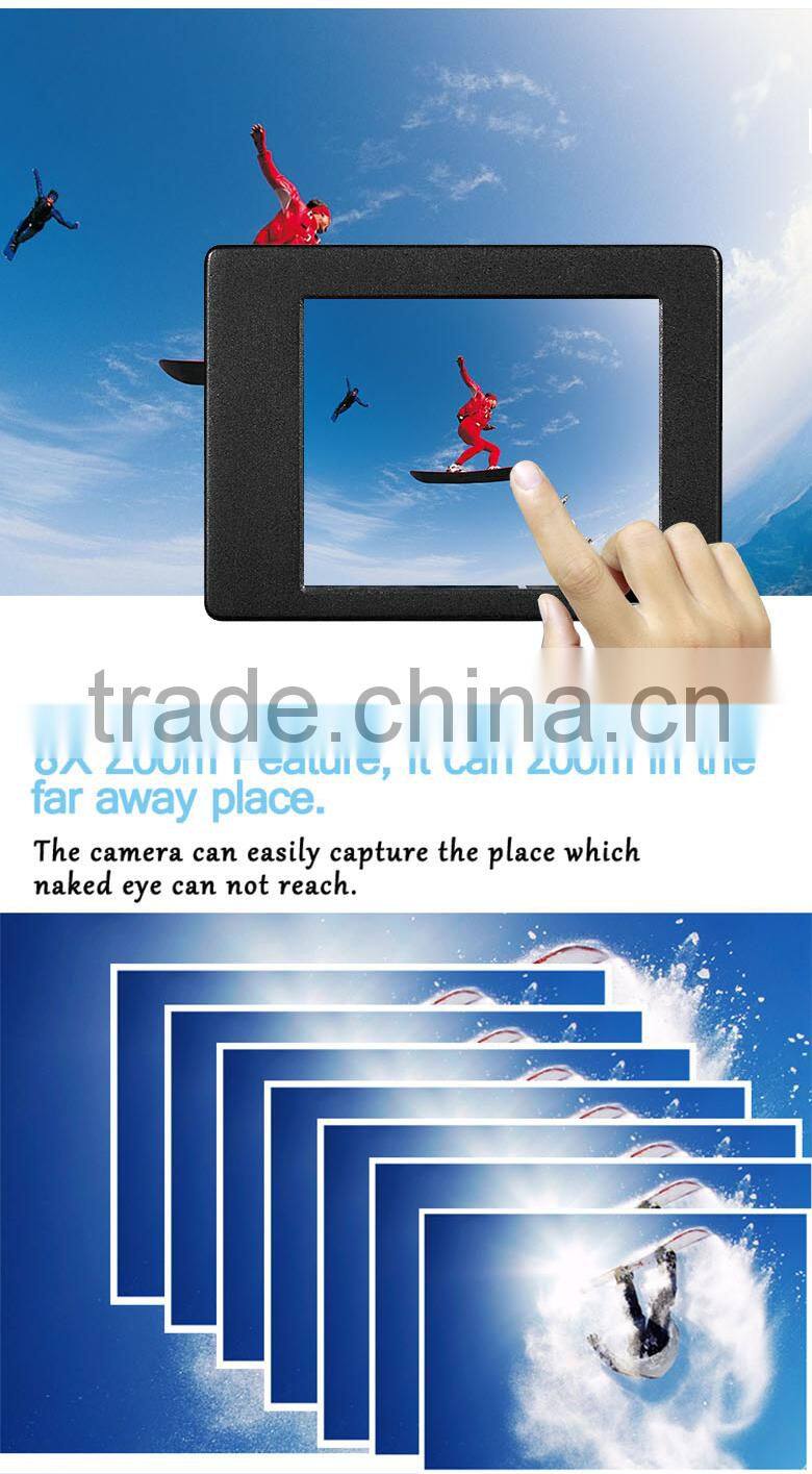 Original Action Sports Camera Waterproof Case, 50m Divering waterproof action camera with Housing Case