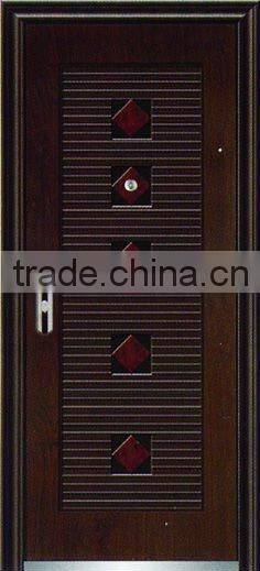 Flat Solid Steel Security Door,heat transfer-print finished security door
