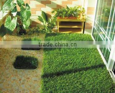 S shape four color Landscaping artificial turf grass