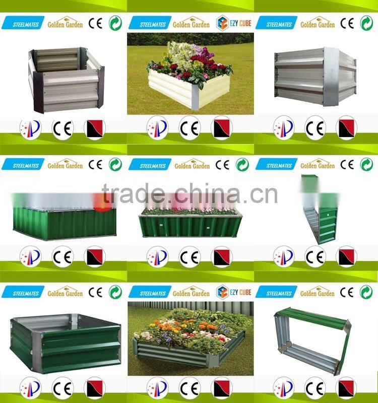 Safety sliding door metal garden shed with greenhouse storage