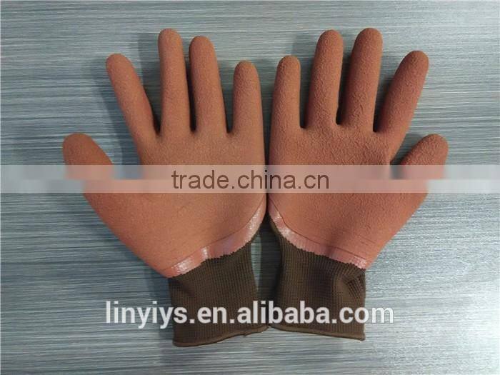 13 gauge anti slip foam latex coated work glove