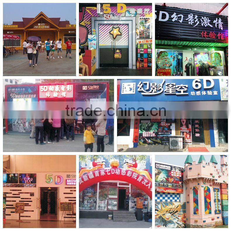 Attractive roller coaster 5d cinema theater equipments