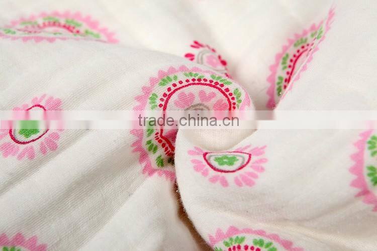 Swaddle blanket 100%cotton baby muslin wraps-Weave 4-ply-washed