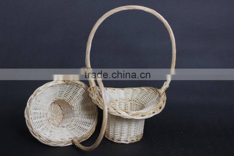 beautiful design best selling 2 pcs wicker flower baskets