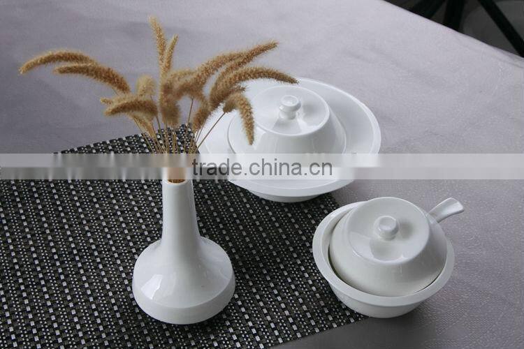 round white fine China ceramic soup tureen