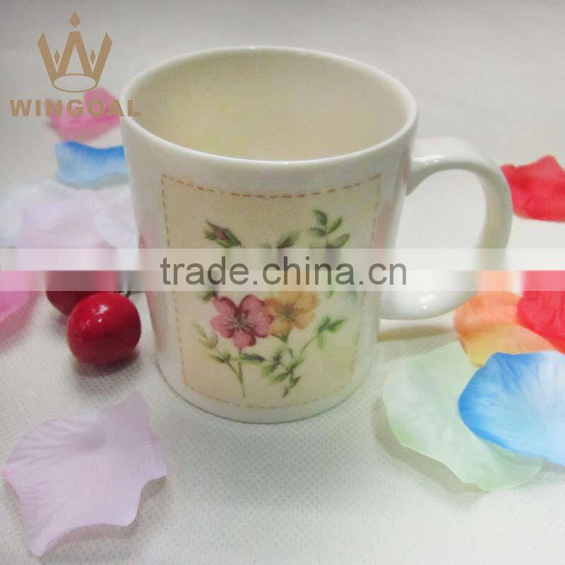 ceramic coffee mug with decal