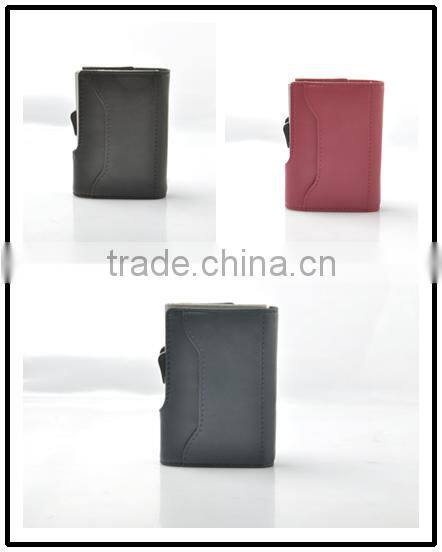 Leather mens wallets PU credit card holder