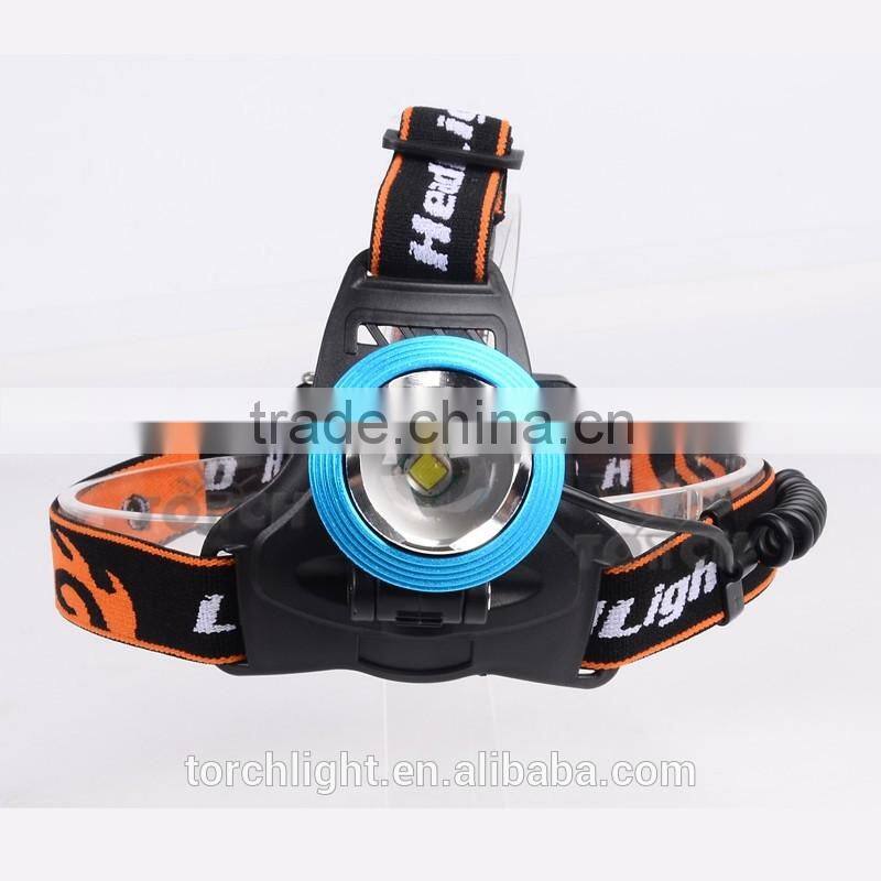2000 Lumen ultra bright led headlights for camping&searching fashion design focus led head light
