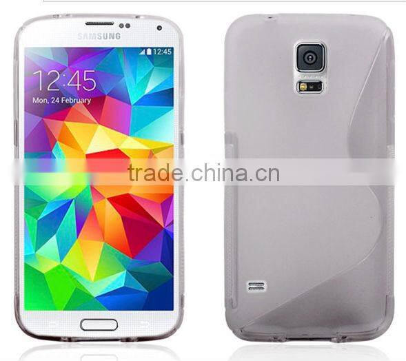 Colorful Rubber S line TPU Case For Samsung S5