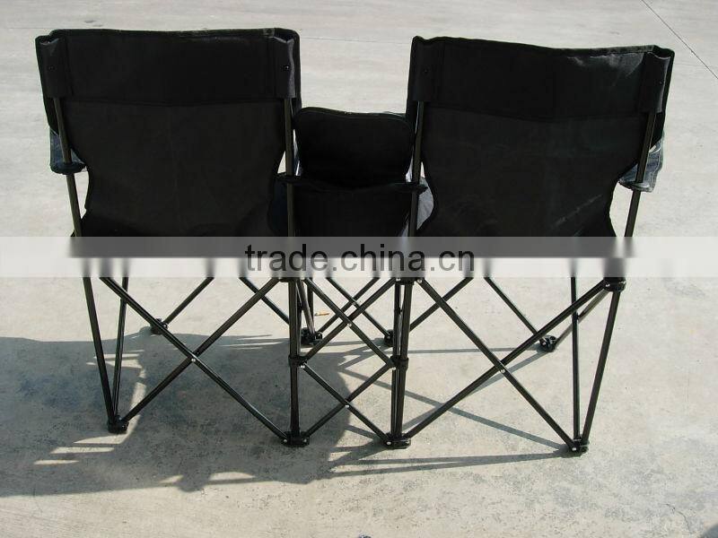 Camping Double Camping Chair With Cooler