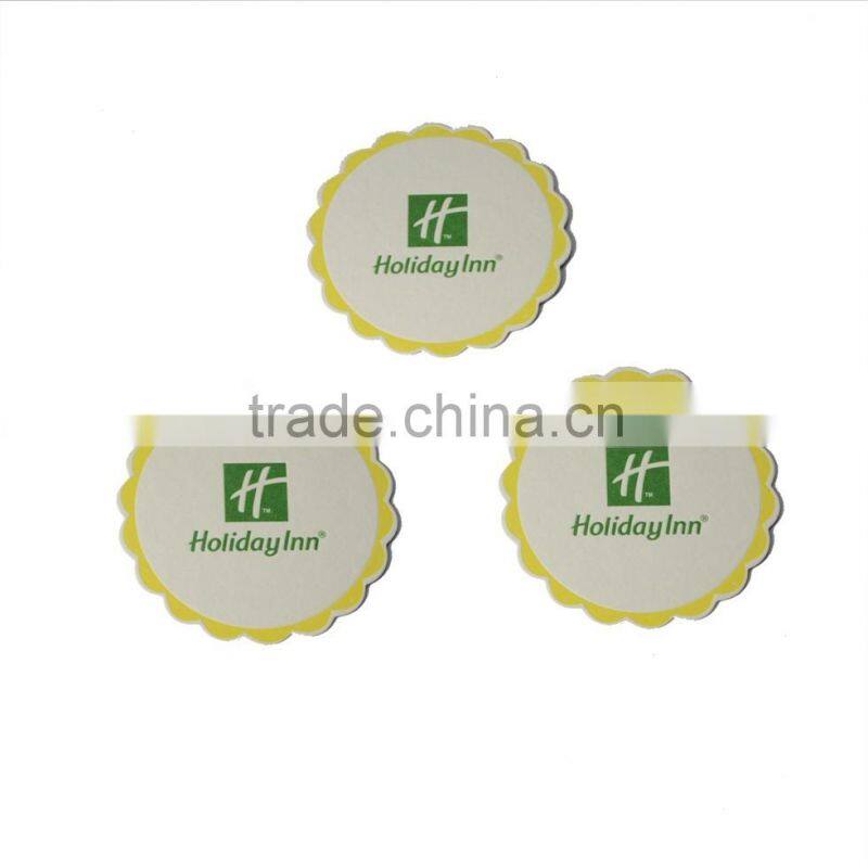 Custom Beer/Wine Absorbent Printed Paper Coaster/Mat Promotional For Pub/Bar