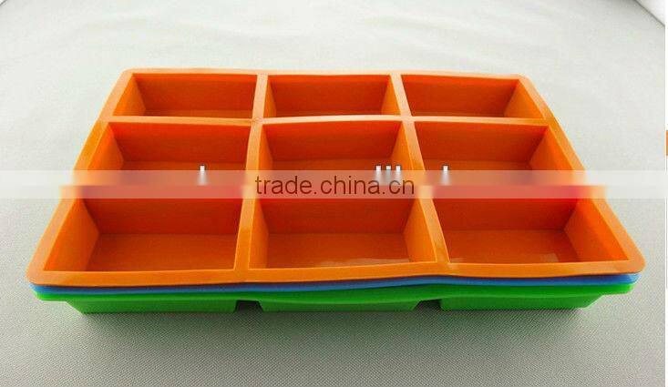 9 cavities handmade silicone soap moulds