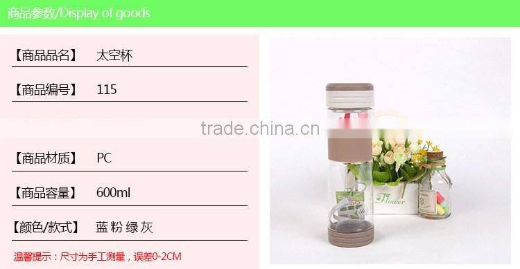 BPA free plastic water bottles 600 ml