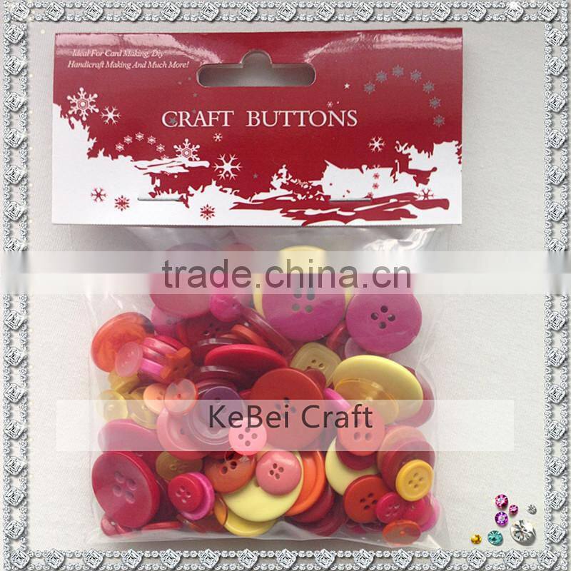 Various types wholesale assorted plastic buttons for diy craft
