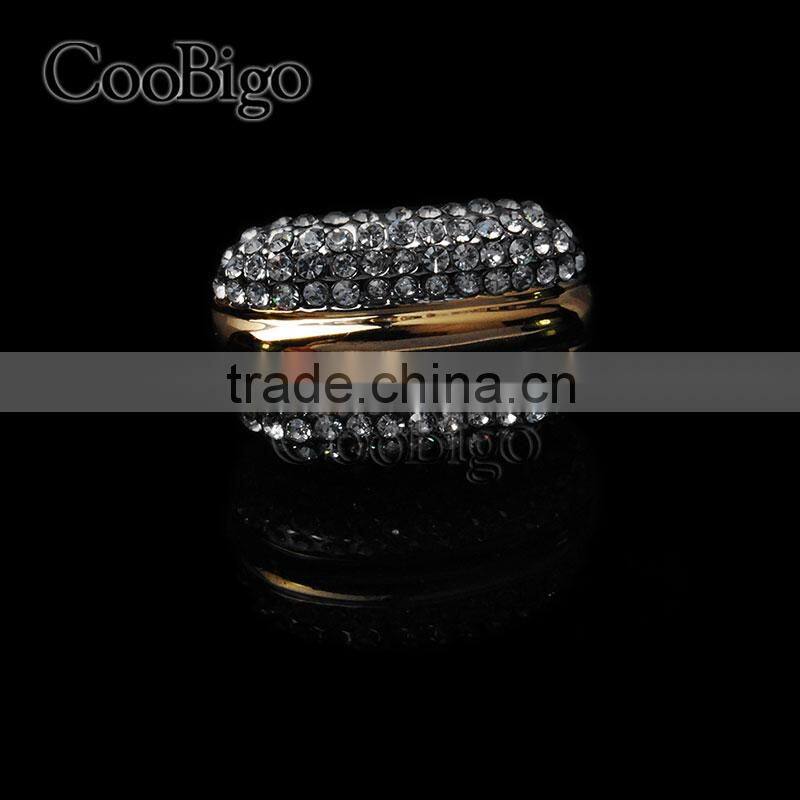 Fashion Jewelry Zinc Alloy Shinning Rhinestone Ring Ladies Wedding Party Show Gift Dresses Apparel Promotion Accessories
