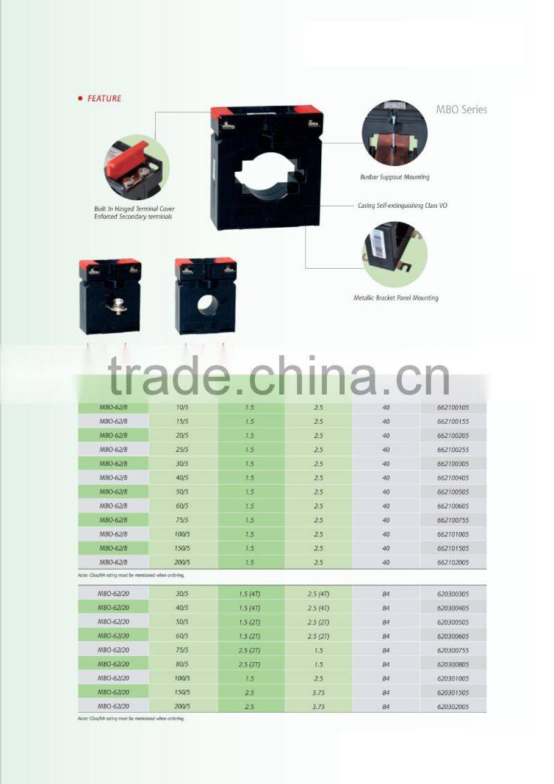 MBO-30 250/5 low voltage Current Transformer
