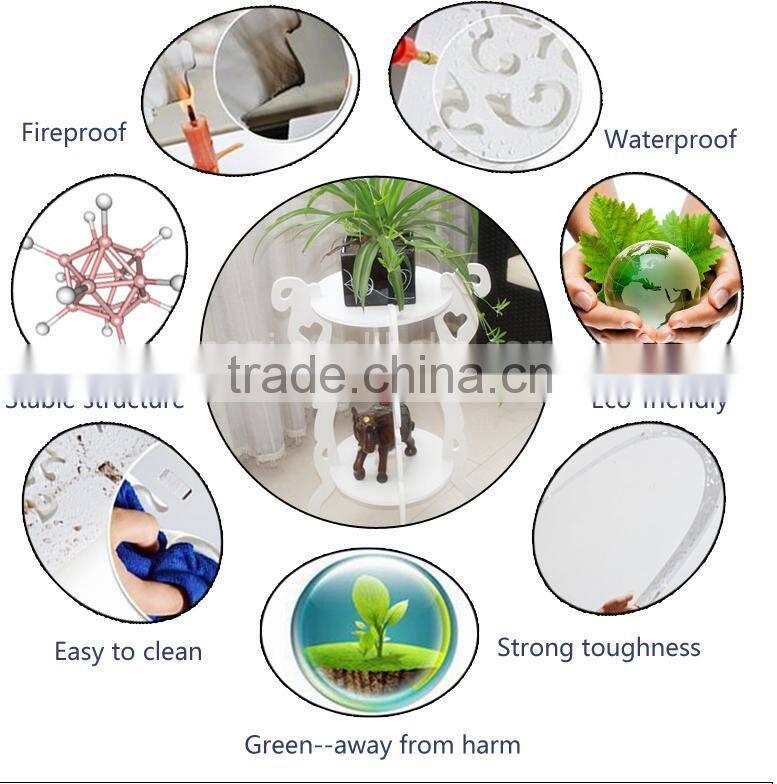 Popular wood plastic pergola direct manufacturer indoor flower shelf